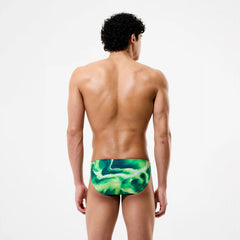 Men's Team Printed Brief Green