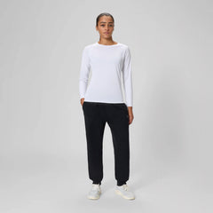Women's Long Sleeve Swim Tee White