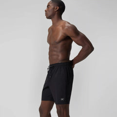 Men's Solid Volley Swim Trunks Black