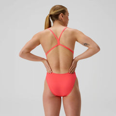 Women's Club Training Solid V-Back 2.0 Swimsuit Orange