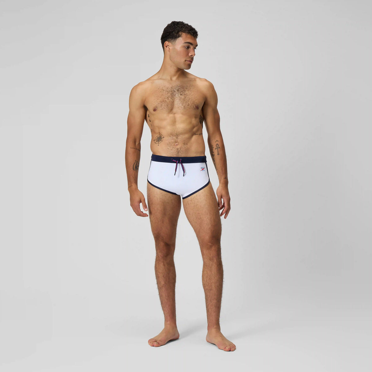 Men's Jetstream Retro Logo Brief White