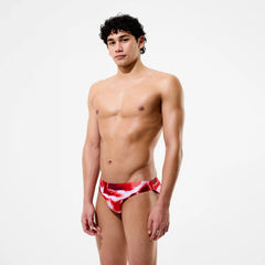 Men's Team Printed Brief Red