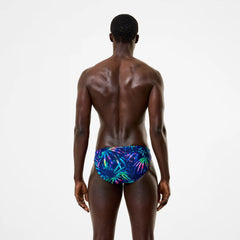 Men's The Speedo Printed Briefs Navy