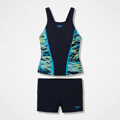 Women's Hyperboom Splice Tankini Set Black/Turquoise