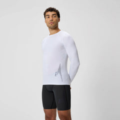 Men's Boom Solid Long Sleeve Rashguard White