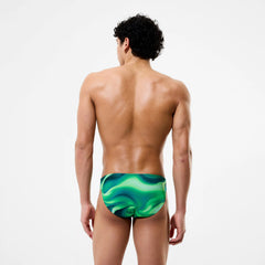 Men's Team Printed Brief Green