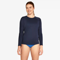 Women's Long Sleeve Swim Tee Navy