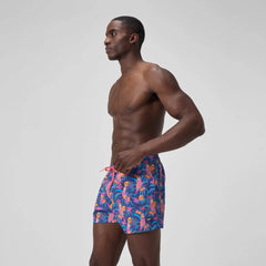 Men's Print Rondo Edge Volley Swim Shorts Blue