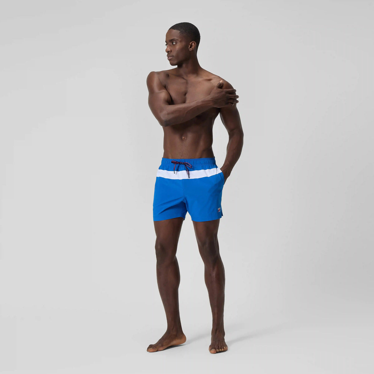 Men's Jetstream Retro Volley Swim Shorts Blue/White