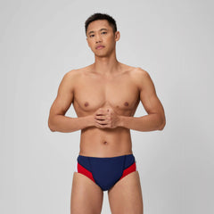 Men's Edge Splice Brief Navy/Red