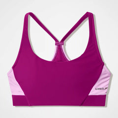 Women's Colorblock Bikini Top Dark Pink