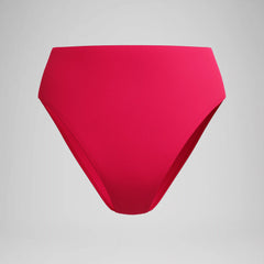 Women's Cheeky High Waist Bikini Bottom Ruby