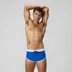 Men's Jetstream Retro Logo Brief Blue