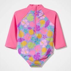 Infant Girls Long Sleeve One Piece Pink