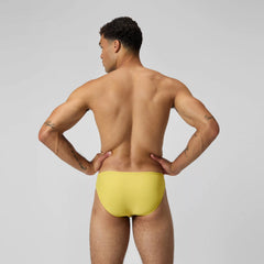 Men's Solid Beachstar Brief Yellow
