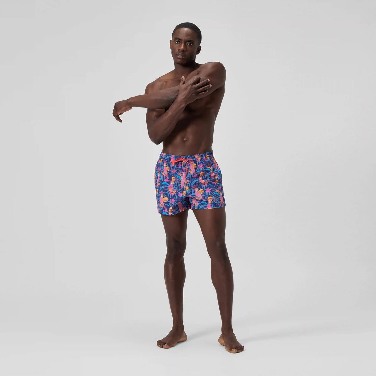 Men's Print Rondo Edge Volley Swim Shorts Blue