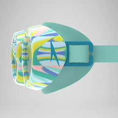 Junior Futura Hydrospex Printed Goggles Green/Yellow