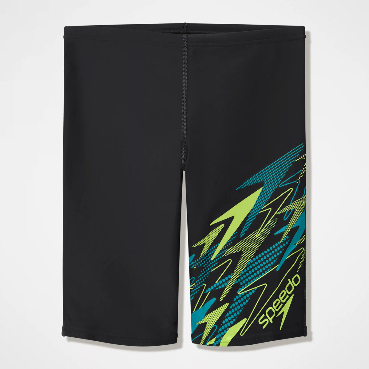 Boys Medley Logo Jammer Black/Green