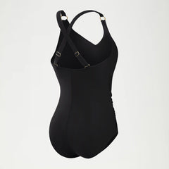 Women's Shaping V Neck One Piece Black
