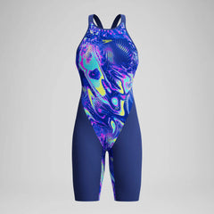 Women's Fastskin LZR Pure Valor 2.0 Openback Kneeskin Blue/Navy