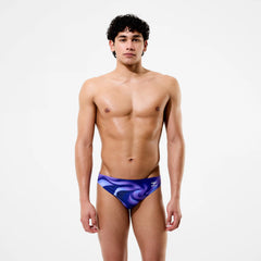 Men's Team Printed Brief Purple