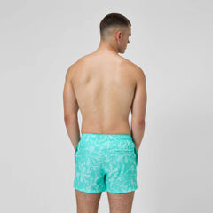 Men's Print Redondo Edge Volley Swim Trunks Green