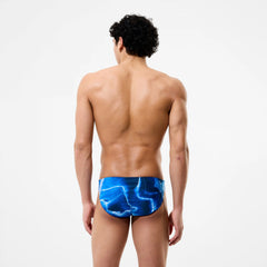 Men's Team Printed Brief Blue