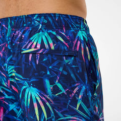 Men's Redondo Edge Printed Swim Shorts Navy