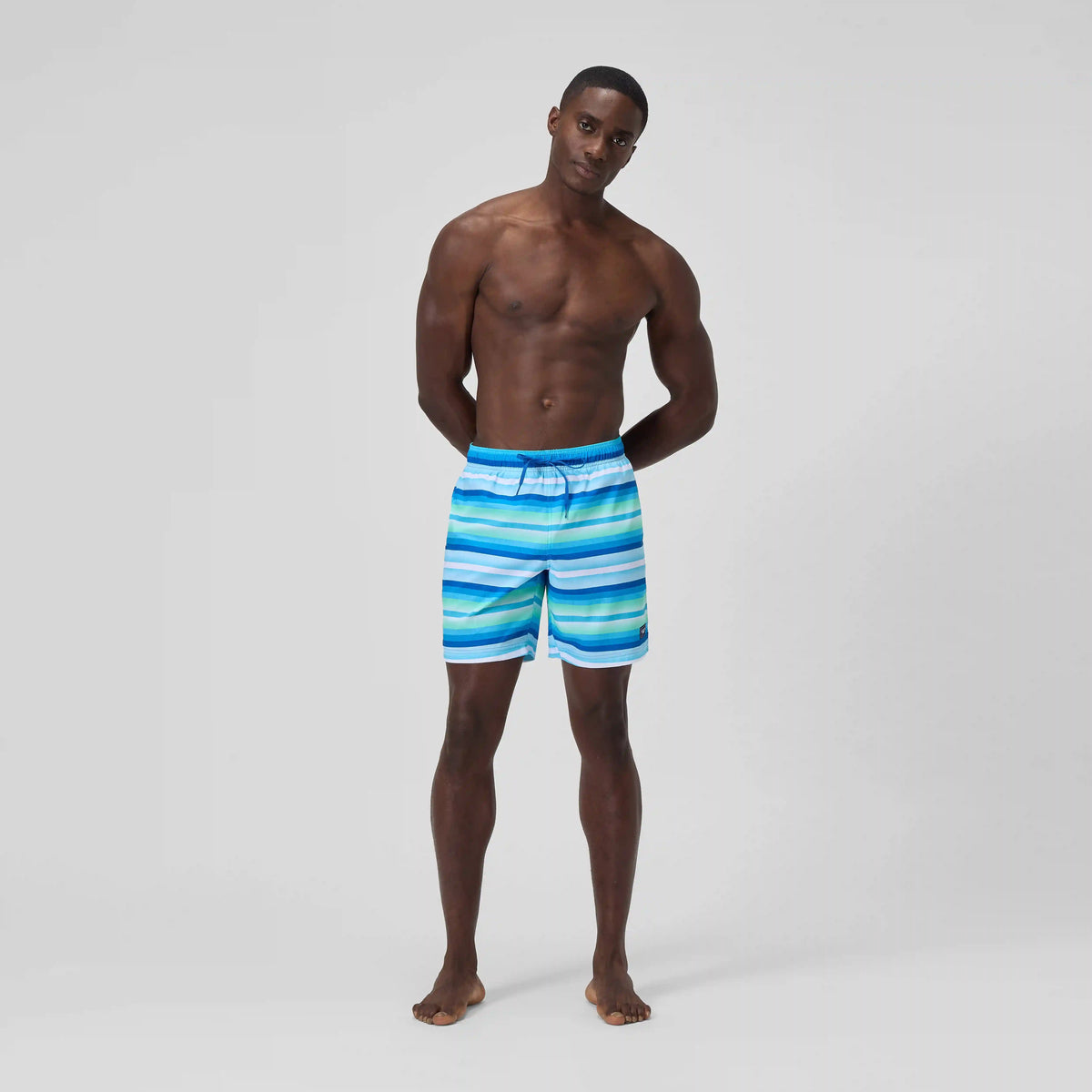 Men's Print Redondo Volley Swim Shorts Blue/White