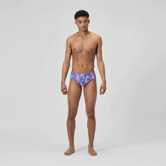 Men's Printed One Brief Blue