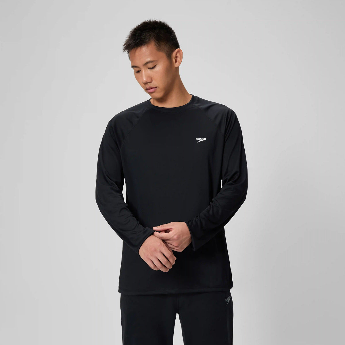 Men's Easy Long Sleeve Rashguard Black