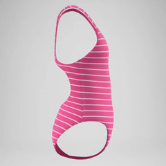 Girls Medalist Printed Swimsuit Pink