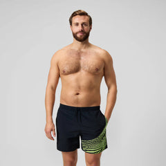Men's HyperBoom Splice Swim Shorts Black/Yellow