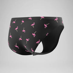Men's The Speedo Printed Briefs Black